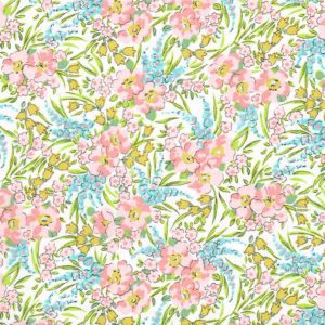 Liberty Fabric Swirling Petals C