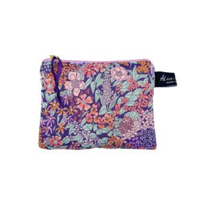 Liberty Tana Lawn Ciara Lavender Small Zip Purse