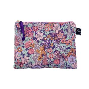 Liberty Tana Lawn Ciara Lavender Travel Pouch