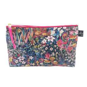 Faria Flowers Liberty Fabric Cosmetic Bag